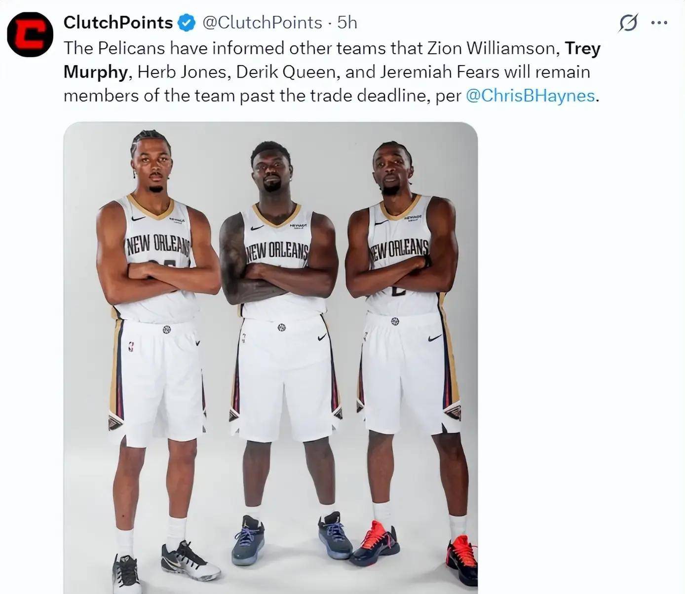 关于NBA总决赛赛程吃紧,新奥尔良鹈鹕赛后内部沟通,更衣室稳定,球队文化再被提及的信息 关于NBA总决赛赛程吃紧,新奥尔良鹈鹕赛后内部沟通,更衣室稳定,球队文化再被提及的信息